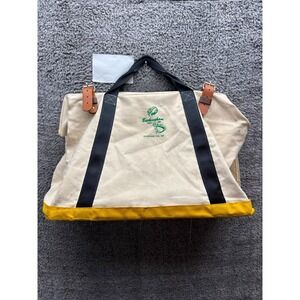 Vintage 2002 Buckingham 45331 Canvas Linesmen Equipment Tool Bag Beige